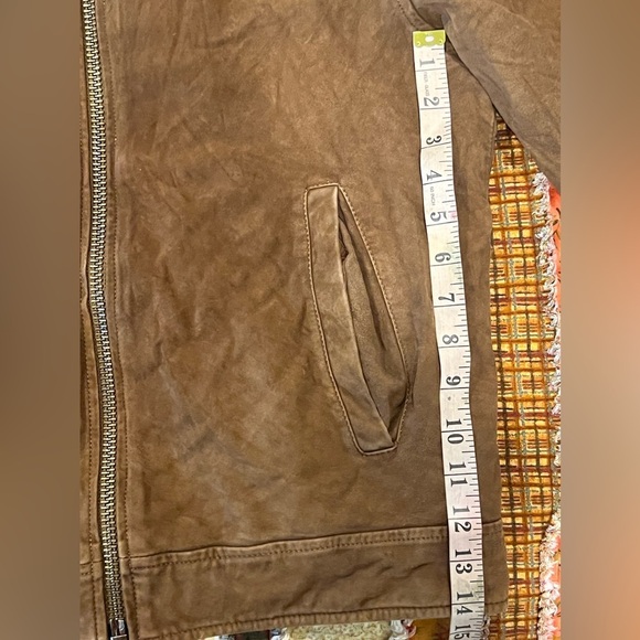 Unisex United Colors of Benetton Bob Dylan Suede Brown Jacket - Picture 7 of 8